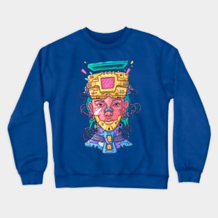 face futuristic style Crewneck Sweatshirt